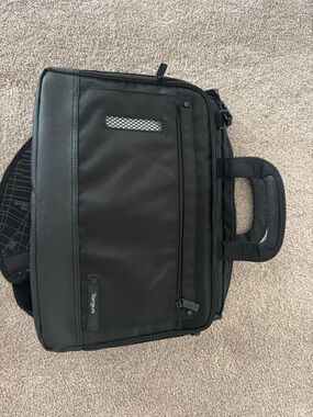 Targus Black Men's Laptop Briefcase with Dual Carry Handles